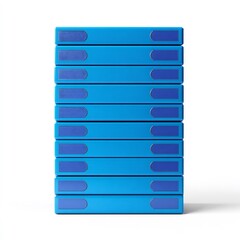 Neatly Stacked Office Folders