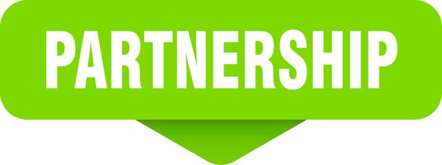 partnership sticker. partnership sign on transparent background