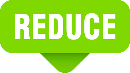 reduce sticker. reduce sign on transparent background