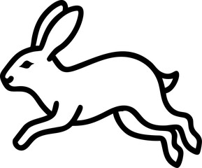 rabbit silhouette vector