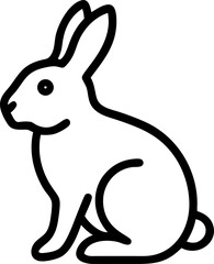 vector illustration of a rabbit