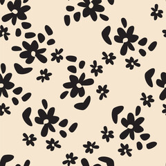 Seamless pattern with floral background