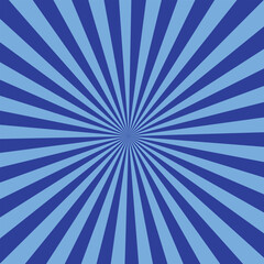 Abstract blue sun rays sunburst backdrop background