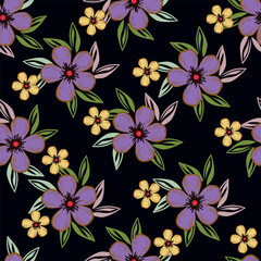 Floral pattern design, vector illustration background