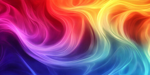 Colorful Abstract Flowing Wave Pattern in Vibrant Shades of Light