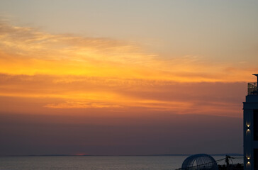A beautiful southern sunset on a warm summer evening.