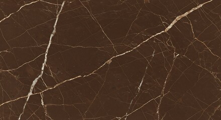 Luxurious Dark Brown Marble Texture Background Rich Veins Stone Surface Elegant Interior Design Material High Resolution Natural Pattern