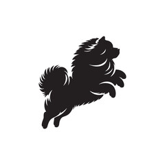 Majestic Chow Chow Dog Silhouette Design Featuring Iconic Fluffy Mane, Proud Stance, and Distinct Profile – Perfect for Dog Lovers, Pet Art, Apparel, Crafts, and Digital Projects
