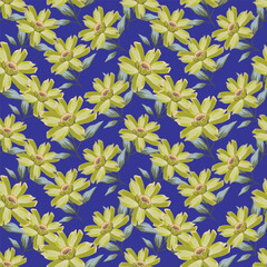 blue floral background