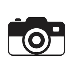camera icon silhouette vector