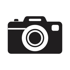 camera icon silhouette vector