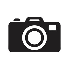 camera icon silhouette vector