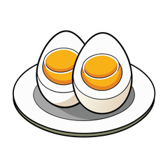 Delicious Boiled Egg Halves Simple, Healthy, and Perfect for Breakfast or Snack