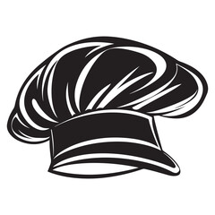 Chef hat logo icon illustration isolated on white background, Cook hat