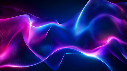 Obraz premium Colorful Waves of Light in Abstract Fluid Motion Design