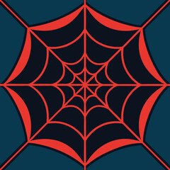spider web design on white 