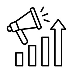 Business Growth and Promotion Icon