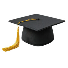 graduation cap isolated on white