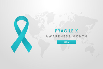 Eosinophili Disorders Awareness Month background design with Blue silk ribbon