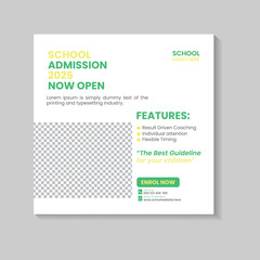 School Admission Social Media Post