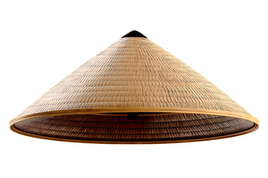 Vietnamese rice hat on transparent background