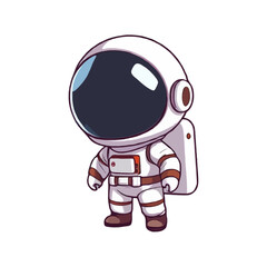Refined Animated Space Astronaut Illustration