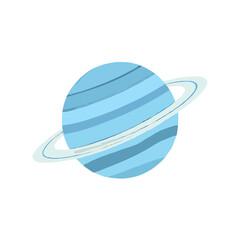 Detailed 3D Uranus Illustration