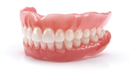 Obraz premium Full upper denture, showing teeth and gumline
