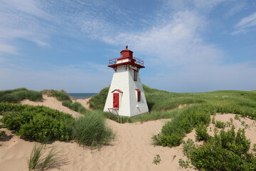 Leuchtturm am Strand