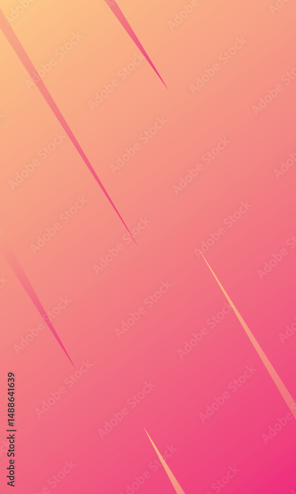 Poster modern abstract gradient pink peach background with diagonal line. simple graphic design element. fu
