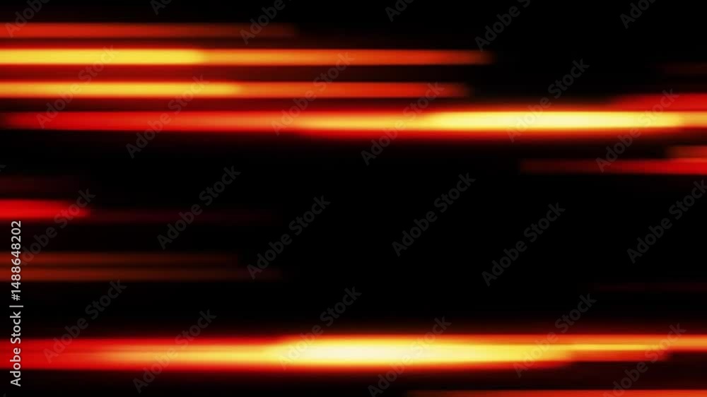 Poster abstract motion background with orange light streaks for video editing and graphic design use