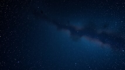 Fototapeta premium A breathtaking view of the Milky Way galaxy stretches across a dark night sky filled with countless twinkling stars.