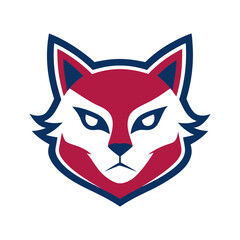 cat head vector logo silhouette vector