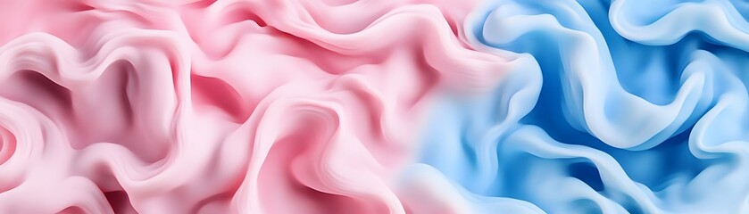 Obraz premium Abstract swirls of pink and blue hues.