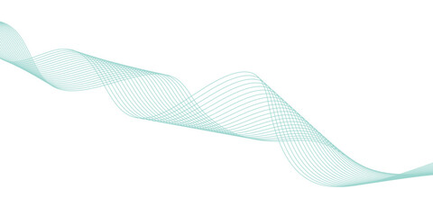 Abstract wave line. Digital frequency equalizer. digital Stylized line art background. Vector illustration.	
