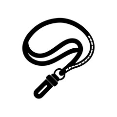 Black Wrist Lanyard Strap – Simple Vector Design

