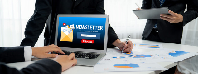 newsletter signup page on computer for customer to subscribe brisk newsletter update information to...