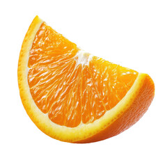 Fresh half orange fruit and its slice displayed on a clean background for healthy eating inspiration, half orange fruit and slice isolated, Orange fruit macro studio photo, isolated on white