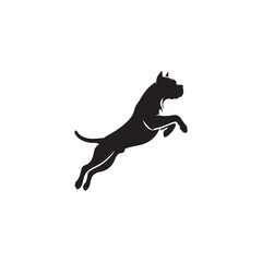 Bold Dogo Argentino Dog Silhouette Vector Art for Print, Tattoo, Sticker, Logo, and Graphic Design – Powerful Canine Outline for Pet Lovers and Creatives
