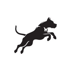 Bold Dogo Argentino Dog Silhouette Vector Art for Print, Tattoo, Sticker, Logo, and Graphic Design – Powerful Canine Outline for Pet Lovers and Creatives
