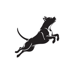 Bold Dogo Argentino Dog Silhouette Vector Art for Print, Tattoo, Sticker, Logo, and Graphic Design – Powerful Canine Outline for Pet Lovers and Creatives
