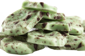 Delicious Mint Chocolate Bark Creamy White Chocolate with Dark Chocolate Chips