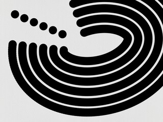 black white line background geometric template paper circle dot minimalistic ink
