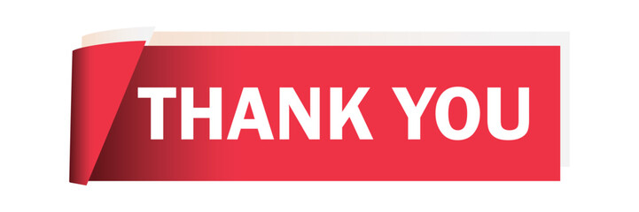 Thank you banner vector vector illustration