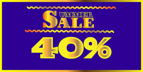 Summer Sale gold 40%