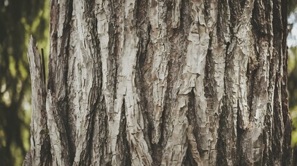 Obraz premium Detailed Tree Bark Texture: Close-up of a Natural Wood Pattern for Backgrounds and Overlays
