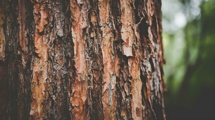 Obraz premium Detailed Tree Bark Texture: Natural Pattern of Rough Wood for Backgrounds and Overlays