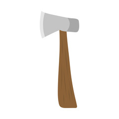 Cartoon wooden axe. Vector illustration 