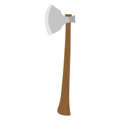 Cartoon wooden axe. Vector illustration 