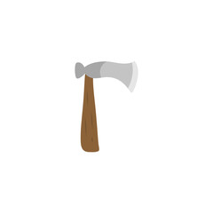 Cartoon wooden axe. Vector illustration 